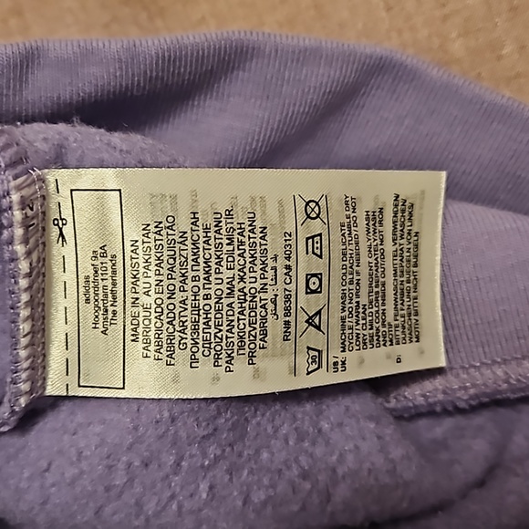 ADIDAS ORIGINALS WOMEN'S SWEATSHIRT MAGIC LILAC US S 8-10 - Picture 7 of 10